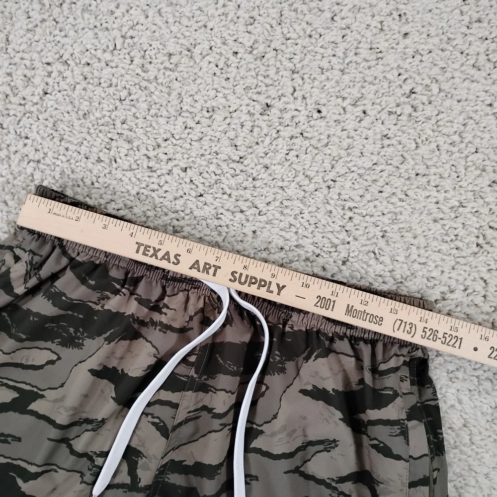 Cove USA Shorts Mens 32 Green Tiger Camouflage Drawstring Stretch Gym 5